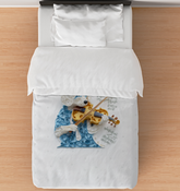 Enchanted Forest Path Comforter with intricate forest design.